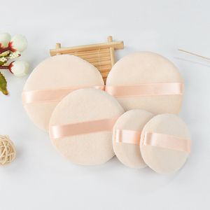 80mm Professional Round Shape BB Cream Powder Foundation Puff Portable Soft Cosmetic Puff Makeup Foundation Sponge