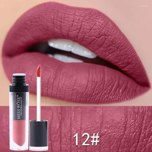 Lip Gloss Miss Rose 24 Colors Matte Non-sticky Cup Waterproof Long Lasting Glaze Red Velvet Liquid Lipstick Lipgloss Wish22