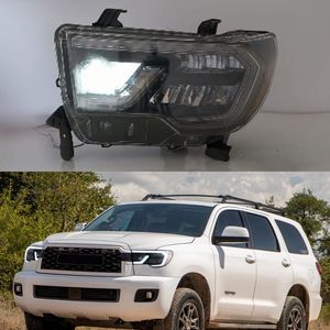 Bil LED-strålkastare för Toyota TUNDRA 07-13/SEQUOIA 08-17 Framlampa Dagskörning DRL Helljusmontering