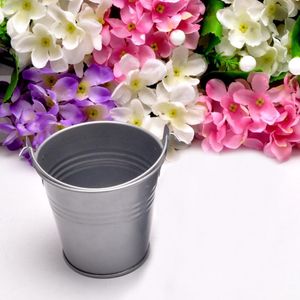Geschenkwikkeling Mini metalen bucket Candy Buckets Beferen emmers Kleine planten voor verjaardagsfeestjes