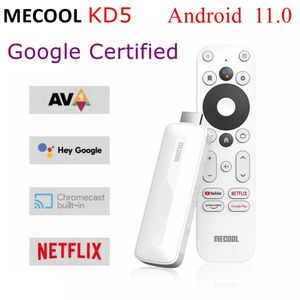 Mecool Android 11 TV Stick KD5 с Amlogic S805X2 BT 5.0 Wi -Fi 2,4G/5G 1G 8G Netflix Сертифицирован очень быстрый Mini Media Player