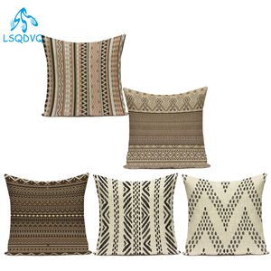 Yastık Kılıfı Dekoratif Atma Kılıf Vintage Stil Boho Geometrik Polyester Kanepe Ev Oturma Odası Dekorasyon Yastık Kapağı 220623