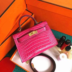 Wholesale travel knit fabric for sale - Group buy Designer herme handbags keilys Mini Second Generation Leather Crocodile Straddle Mini Women s bags