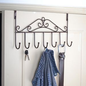 Clothing & Wardrobe Storage Punch-Free Door Rear Hook Rack Wall-Mounted Nail-Free Back Type Hanger Clothes Coat RackClothing