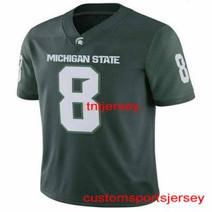 Custom Custom Kirk Cousins ​​#8 NCAA Jersey costurei homens Jersey de futebol juvenil Mulher Jersey XS-5xl