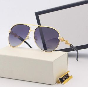 Latest Fashion Men Sunglasses Sunshade glasses Leopard Head Composite Metal Rimless Optical Frame Classic Rectangle Square Gold Luxury Sunglasses for women 8518