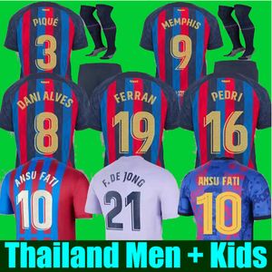 Wholesale 24 soccer for sale - Group buy Camisetas de football MEMPHIS PEDRI ADAMA AUBA soccer jersey FERRAN ANSU FATI GAVI F DE JONG barcelona DEST kit shirt men kids sets uniforms