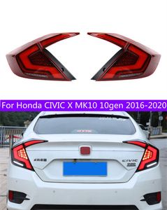 Car Goods Tail Light For Honda CIVIC X MK10 10gen 16-20 Taillights Rear Lamp LED Signal Reversing Parking Lights