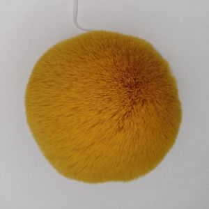 hotsell colorato 10 cm dimensioni finta pelliccia di coniglio accessori palla per la decorazione artificiale PomPom palle 50 pezzi per set consegna espressa gratuita