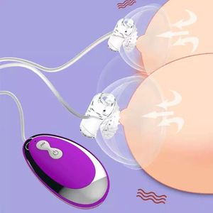 Vibratore Lingua Leccare Capezzoli Ventose Pompa elettrica Ingrandire il seno Massaggiatore Giocattolo sexy per donna 18+ Negozio
