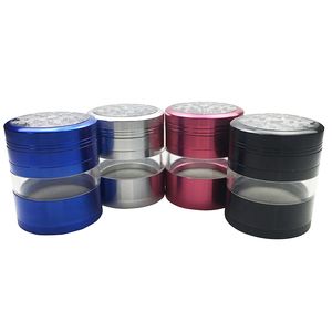 Grinder per tabacco alle erbe in metallo con finestra a doppia visibilità - Accessorio per narghilè Shisha Chicha