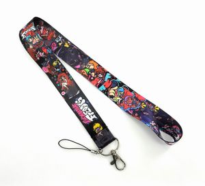 Cell Phone Straps & Charms 100pcs Friday cartoon Chain Neck Strap Keys Mobile Lanyard ID Badge Holder Rope Anime Keychain Party Good Gifts for boy girl 2022 #005