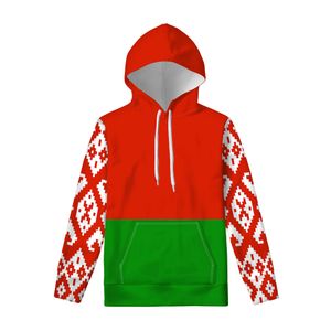 Belarus Gençlik Fermuarı Sweatshirts DIY Ücretsiz Özel İsim Numarası Baskı Fotoğraf Hoodie Blr Country Rus Nation Flag Belarus Giyim
