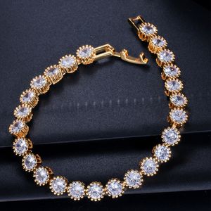 Classical Fashion Crown Tennis Bracelets For Women 3A Cubic Zirconia bracelet Rose Gold Silver Copper White CZ Luxury Bracelet designer jewelry Party Gift 3 Colors