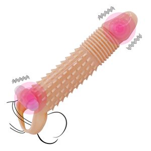 Wholesale vibrating penis extender for sale - Group buy Massager Cock Vibrator Sex Toys Exvoid Penis Extender Enlarger Ring for Men Erection Silicone Clitoris Stimulate Vibrating