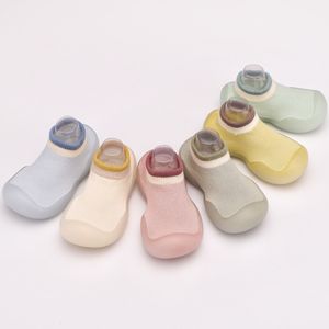 Baby Socks Shoes Infant Color Matching Cute Kids Boys Shoes Doll Soft Soled Child Floor Sneaker Toddler Girls Walkers Sock 90 E3