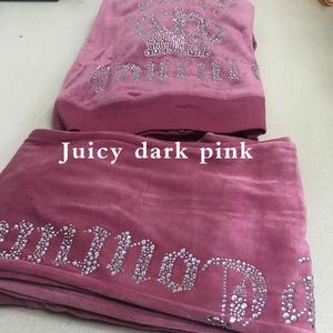 Juicy Coutoure Tracksuit Summer Brand Sewing 2 Piece Sets Velvet Velour Women Track Suit Hoodies and Pants Met Breathable Design 50ess 957