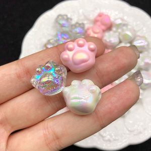 Girl Heart Pink Cat's Paw Beads Diy Mobile Phone Charm String Quartzs Beads المواد