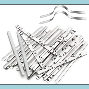 Nose Bridge Strips For Mask Aluminum Metal Strip Adjustable Clips Wire Diy Face Making Accessories Sewing Drop Delivery 2021 Craft Tools Art