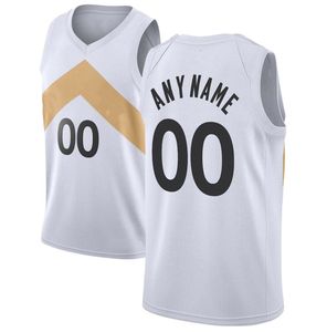 Tryckt Toronto Custom Diy Design Basketballtröja Anpassning Team Uniforms Skriv ut Personliga Any Name Number Men Kvinnor Kids Ungdom Boys White Jersey