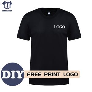 Многоцветная высококачественная заказная футболка с твердой цветной футболкой заставит ваш дизайн текст мужчины, которые женщины печатают вышивка, оригинальная 220614