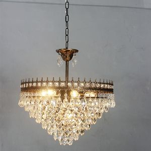 Lampy wiszące kryształ Lampa Lampa Loft na poddaszu Vintage Lightions Utwory przemysłowe sypialnia nordyckie światła jadalnia luminaire zawieszenie