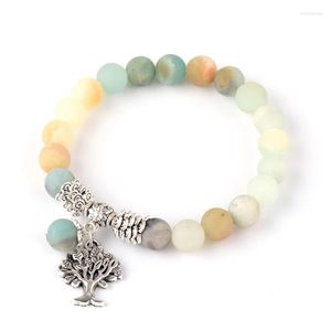 Fios com miçangas looker feminino cham pulseiras foste amazonite pingente pingente de pedra natural chique de jóias de joias trum22