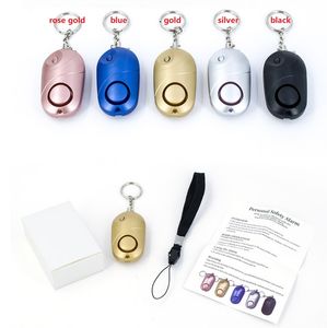 130DB Self Defense Personal Alarm Keychain Girl Women old people Security Protect Alert Emergency Safety Scream Loud Burglar Alarms with LED Lights