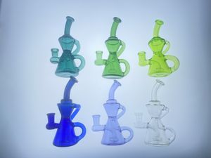 Narghilè Nuova piccola fornitura diretta in fabbrica di bong in vetro ristagno per accettare olio di vetro personalizzato personalizzato da 14 mm