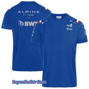 F1 Formula One T Camisas Competição Audiência T-shirt Alpino Team Motorsport Alonso Corrida Fãs Jersey Camisa de Manga Curta Camiseta Roupas D5X8