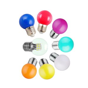 1W 2W 3W 5W 7W 7W 9W LED電球ライト3-カラー化可能なG45クリアE26 E27 360度LEDランプ屋内照明用装飾天井ファン電球USALIGHT