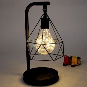 Tischlampen Vintage Industrial Retro Lampe Schwarz Edison Schreibtisch Eisen Nachtlicht