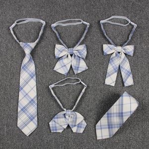 Clothing Sets Uniforms Collar Butterfly Cravat School Dresses For Girl Plaid Bow Tie Lady Anime Sailor Suit Striped High StudentClothing