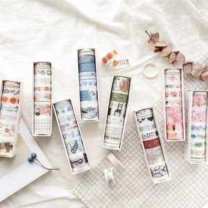 8st/Lot Mohamm Color Life Series Handbook Diy Diy Decorative Washi Tapes Set Scrapbook Supplies Stickers Scrapbooking T200229 2016