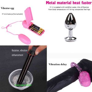 SMLOVE für Frauen Männer Handschellen Nippelklemmen Peitsche Spanking Silikon Metall Anal Plug Hintern Bdsm Erwachsene Bondage Set Q0515