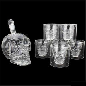 Wholesale vodka drinking for sale - Group buy Wine Glasses Drinkware Kitchen Dining Bar Home Garden Glass Skl Head Cup Vodka Whiskey Tea Drinking Bottle Decanter Y1120 Drop Delivery