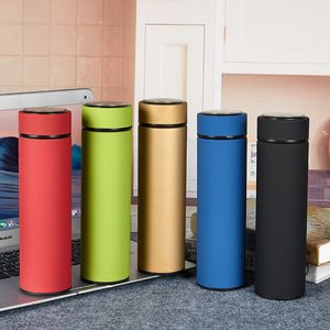 500ML Water Thermos Tea Vacuum Flask With Filter Stainless Steel 304 Sport Thermal Cup Coffee Mug Bottle Office Business 220617