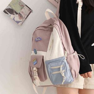 Zaino stile Bagdiehe donna scuola in nylon impermeabile per ragazza adolescente borsa per libri Mochila 220723