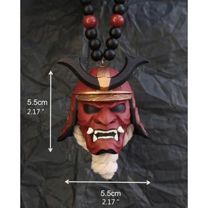 Innendekorationen Auto Rückspiegel Oni Anhänger Ornamente für Autodekoration Halloween Samurai Jungen Geburtstagsgeschenke B36BInterior