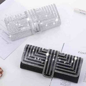 Factory Direct Sal Stick Diamond Three Discount Dinner Bag Hand Armpit Chain Wedding Party Evening Clutch Bag