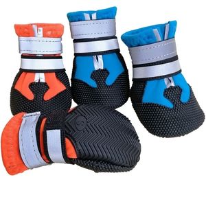 4st Lot Autumn Shoes For Dogs Boot Winter Waterproof Socks Non Slip Reflective Pet Cover Outdoor Chihuahua LJ200923