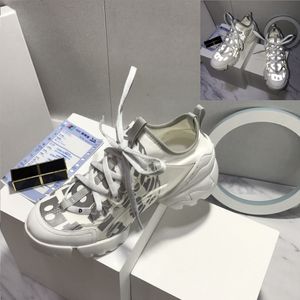 Designer Shoe Streetwear Sneakers Dames Casual Schoenen Digitale Dikke Bottom Light Reflection Effect Mode D Connect Sneakers