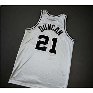 Chen37 Niestandardowe mężczyźni młode kobiety Tim Duncan Basketball Jersey Rozmiar S-4xl lub niestandardowe dowolne nazwisko lub koszulka numer