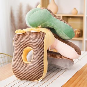 Cushion/Decorative Pillow Summer Soft U-Shaped Desk Nap Sleeping Breathable Office Student Lunch Break Neck Supporter With Arm Rest Seat Cus