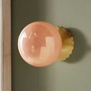 Lampa ścienna Postmodernowy luksusowy kinkiet amerykański projektant salonu różowy sypialnia dekoracja nocna lampy led lampa lamparza sufitowa