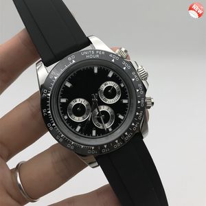 Mens Watches Japan VK Chronograph Movement Watch Full Rostless Steel Sapphire Glass 5atm Waterproof Super Luminous 41mm Montre de Luxe L1b