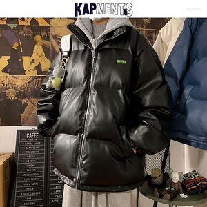 Mäns ner parkas kaprationer män harajuku huva jackor 2022 vinterrock mens koreansk blixtlås vindbrytare bubbla rockar man svart puffer jacke