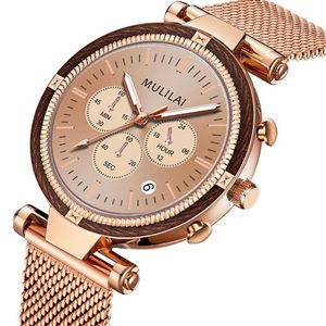 Orologi da polso Marca Donna Orologio di lusso Acciaio inossidabile Quarzo Orologi irregolari Temperamento Bracele Semplice per regalo da donna Reloj MujerWristwa