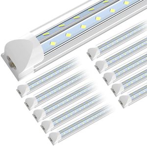 SHOPLED 8FT LED-Ladenleuchte 95W 12350LM 5000K Tageslicht T8 LED-Röhrenleuchte V-förmige Hochleistungslampe für Garage, Werkstatt, Lager, Plug-and-Play