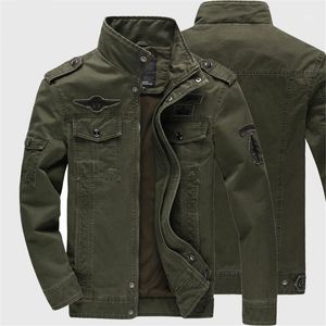 Men's Down & Parkas 2022 Military Jacket Men Jeans Casual Cotton Coat Plus Size 6XL Army Bomber Tactical Flight Autumn Winter Cargo Jackets